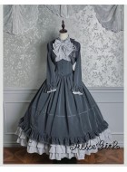 Alice Girl Duke of Victoria Corset Overskirt and Striped Skirt(1st Pre-Order/2 Colours/Full Payment Without Shipping)